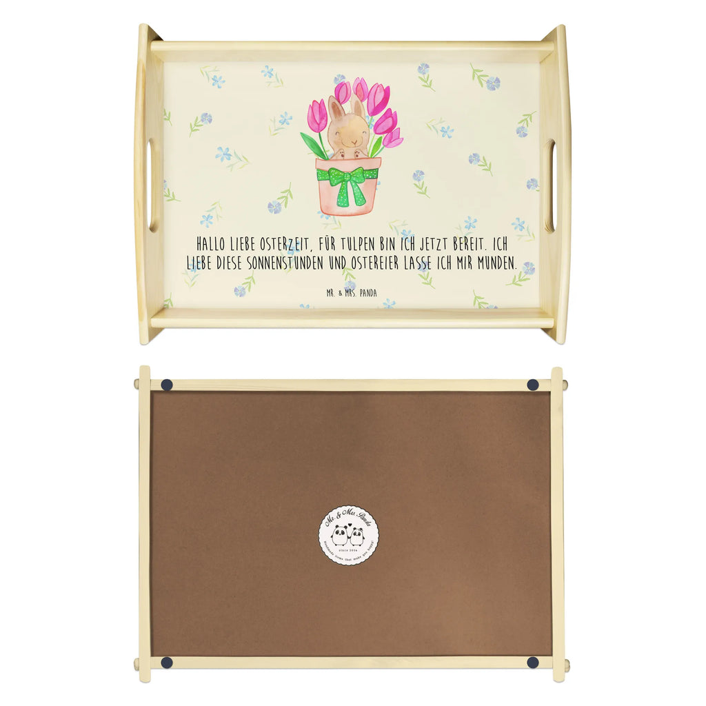 Serving tray Rabbit Tulips serving tray, tray, wooden tray, kitchen tray, breakfast tray, Easter, Easter bunny