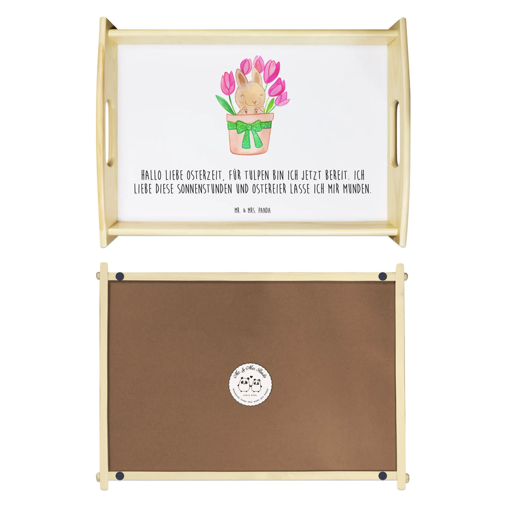 Serving tray Rabbit Tulips serving tray, tray, wooden tray, kitchen tray, breakfast tray, Easter, Easter bunny