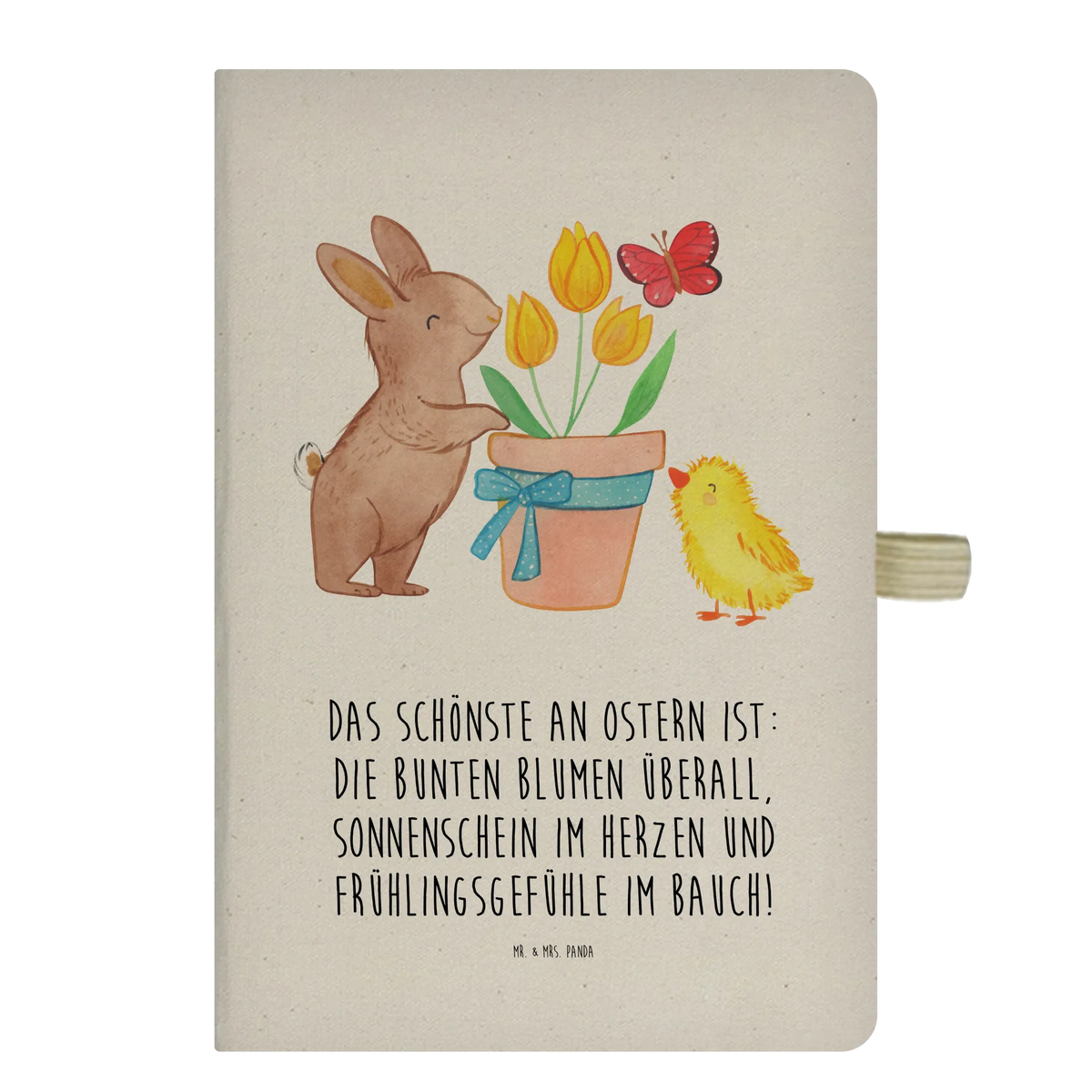 Cotton notebook Rabbit Chick journal, diary, notebook, sketchbook, writing book, notepad, notes, entry book, address book, Easter, Easter bunny