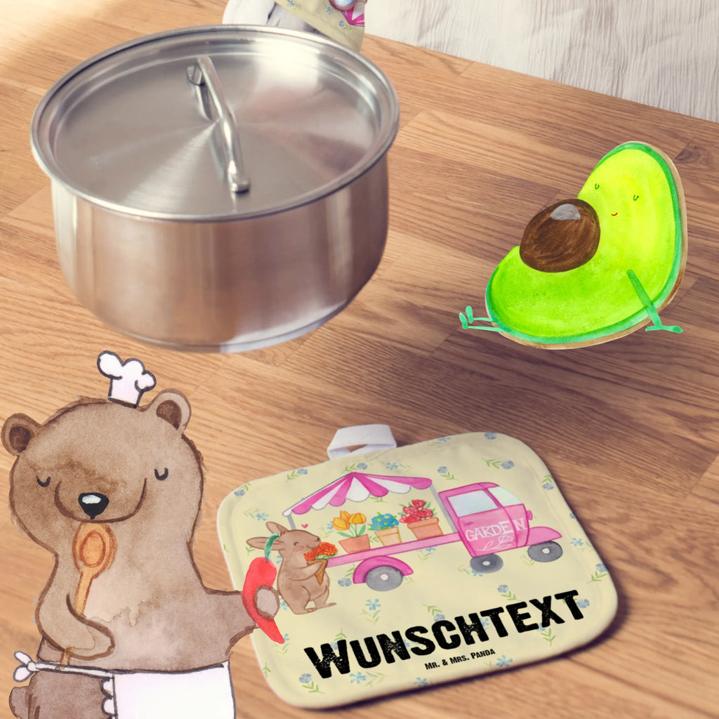 Personalised pot holder Easter Bunny Flower cart Easter, Easter bunny