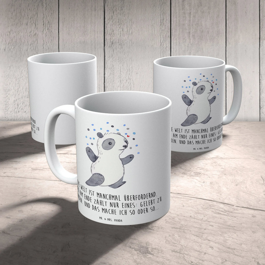 Tasse Panda Bipolar Teetasse, Kaffeetasse, Keramiktasse, Porzellantasse, Tasse mit Zitaten, Geschenktasse, Tasse mit Motiven, Tasse, Bürotasse, Bipolare Störung, Panda, bipolar
