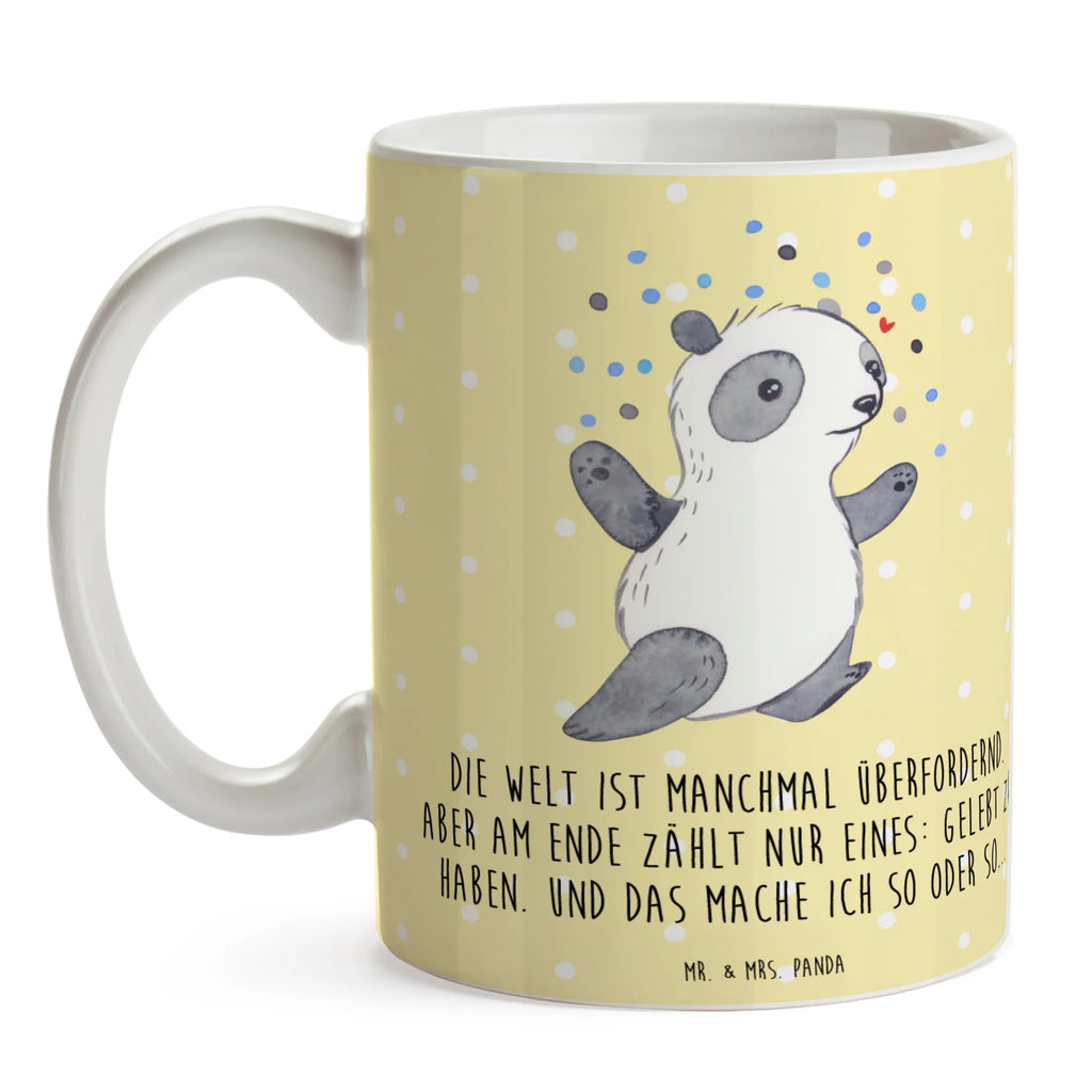 Tasse Panda Bipolar Teetasse, Kaffeetasse, Keramiktasse, Porzellantasse, Tasse mit Zitaten, Geschenktasse, Tasse mit Motiven, Tasse, Bürotasse, Bipolare Störung, Panda, bipolar