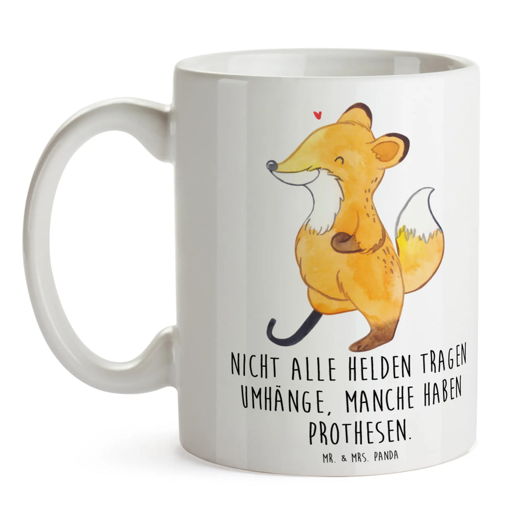 Mug Fox Leg prosthesis tea mug, latte mug, mug, gift mug, mug with designs, porcelain mug, office mug, ceramic mug, mug with quotes, coffee mug, personalized mug, custom mug, novelty mug