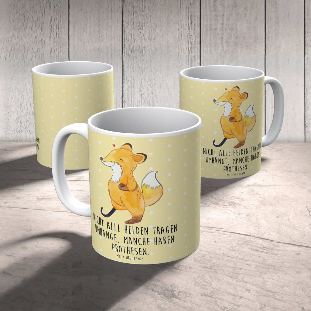 Mug Fox Leg prosthesis tea mug, latte mug, mug, gift mug, mug with designs, porcelain mug, office mug, ceramic mug, mug with quotes, coffee mug, personalized mug, custom mug, novelty mug