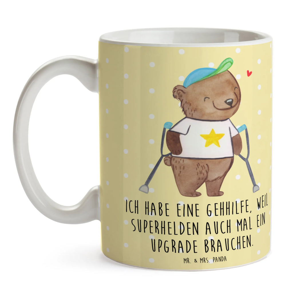 Kubek Niedźwiedź przyrządy do chodzenia Porzellantasse, Kaffeetasse, Geschenktasse, Tasse, Bürotasse, Tasse mit Motiven, Teetasse, Keramiktasse, Tasse mit Zitaten, Krücken, Bär, Gehhilfe