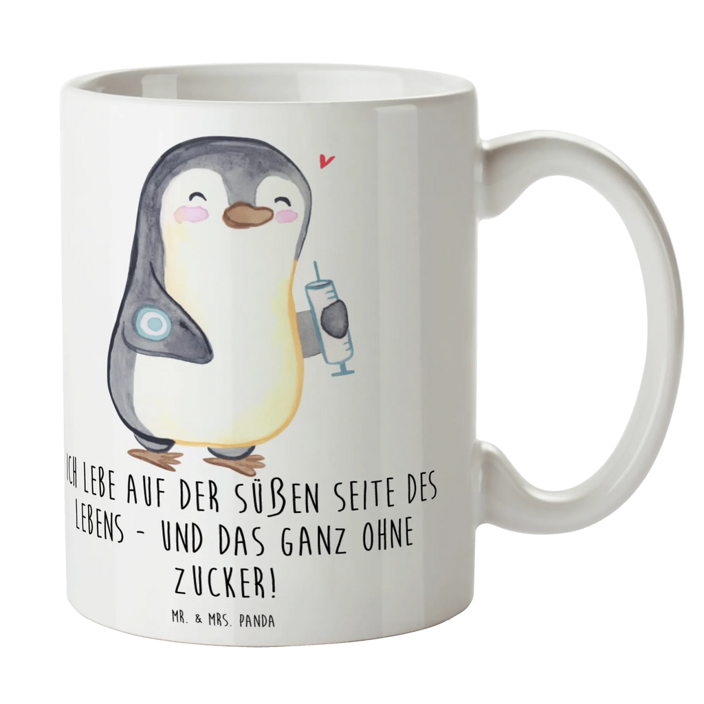 Mug Penguin Diabetes ceramic mug, office mug, tea mug, coffee mug, custom mug, novelty mug, porcelain mug, mug with quotes, gift mug, latte mug, mug with designs, mug, personalized mug