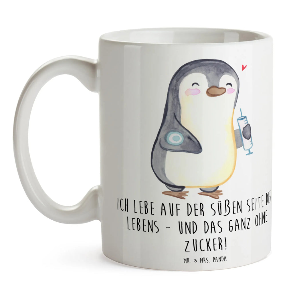 Mug Penguin Diabetes ceramic mug, office mug, tea mug, coffee mug, custom mug, novelty mug, porcelain mug, mug with quotes, gift mug, latte mug, mug with designs, mug, personalized mug