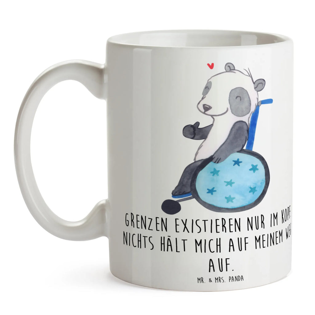 Kubek Panda wózek inwalidzki Teetasse, Bürotasse, Tasse mit Zitaten, Tasse mit Motiven, Geschenktasse, Keramiktasse, Tasse, Porzellantasse, Kaffeetasse, Rollstuhl, Panda