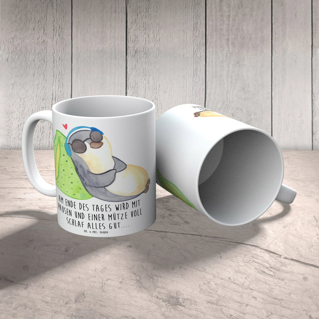 Tasse Pinguin PEM Geschenktasse, Tasse mit Motiven, Teetasse, Porzellantasse, Tasse mit Zitaten, Bürotasse, Keramiktasse, Tasse, Kaffeetasse, PEM, Fatigue, Pinguin