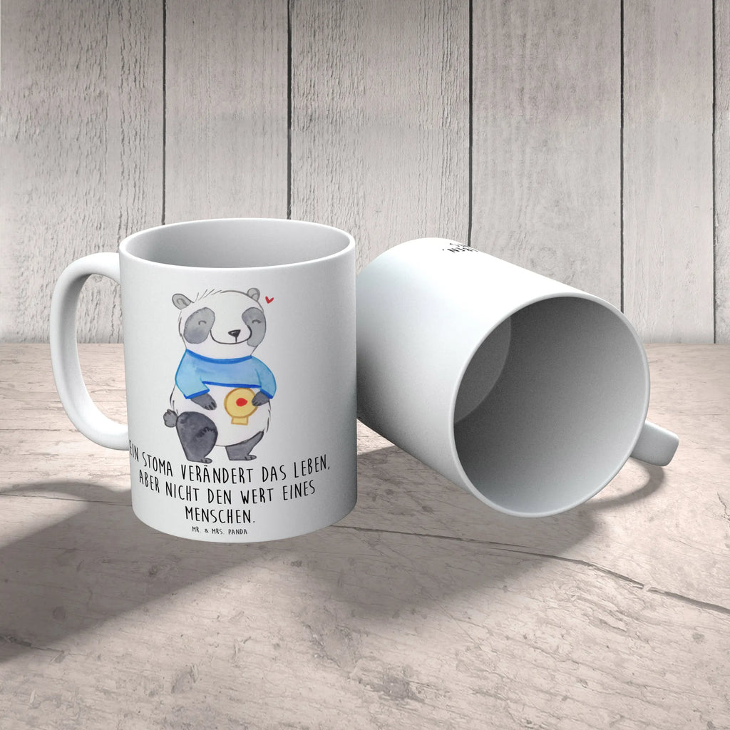 Mug Panda artificial anus Tasse, Tasse mit Motiven, Porzellantasse, Geschenktasse, Keramiktasse, Kaffeetasse, Bürotasse, Tasse mit Zitaten, Teetasse, Panda, Stomabeutel, Stoma, künstlicher Darmausgang