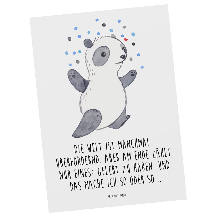 Postkarte Panda Bipolar