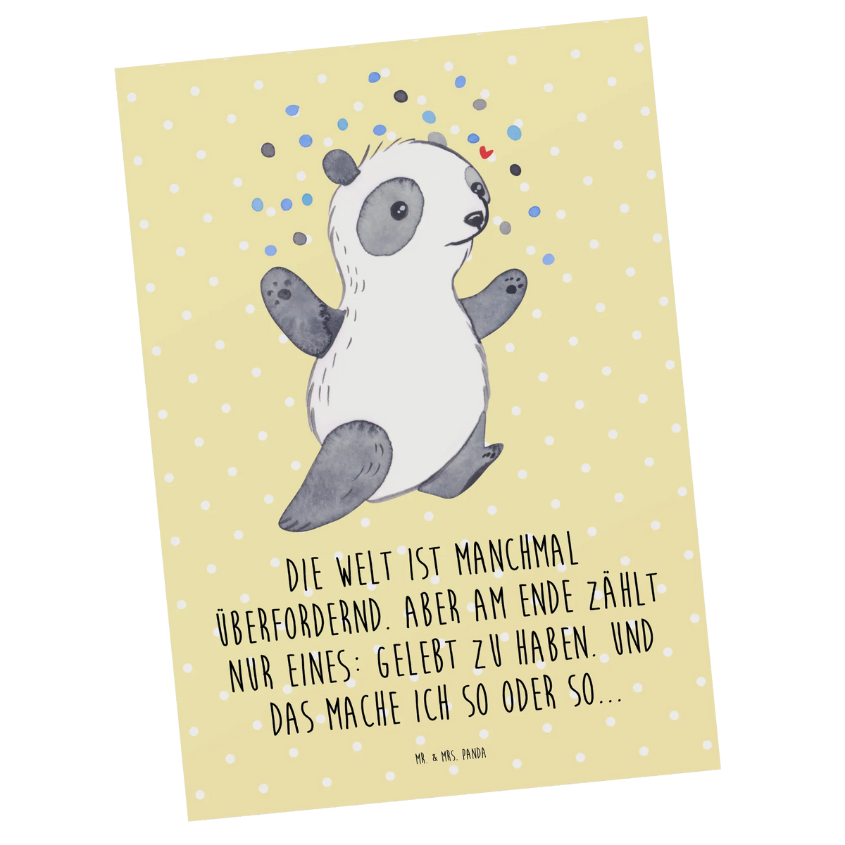 Postkarte Panda Bipolar Designkarte, bildkarte, Kunstkarten, kunstkarte, Postkarte, Ansichtskarten, Grußkarte, spruchkarte, Ansichtskarte, Postkarten, Motivkarte, einzelkarte, Fotokarte, Panda, Bipolare Störung, Bipolar