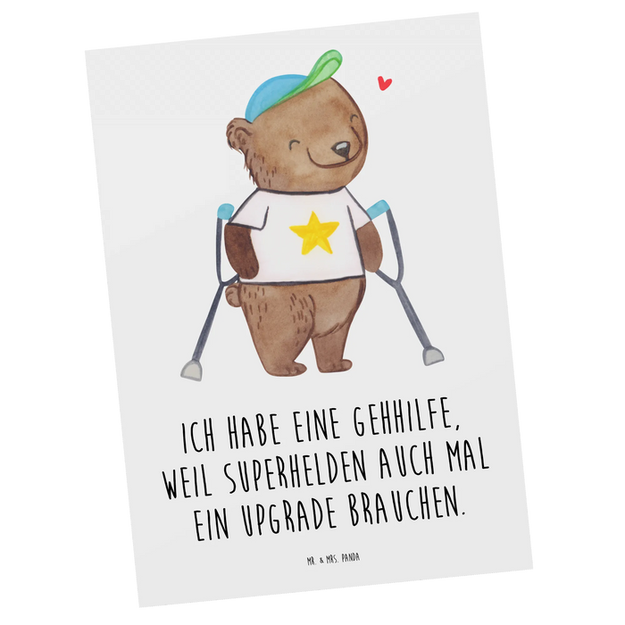 Postcard Bear Walking aids