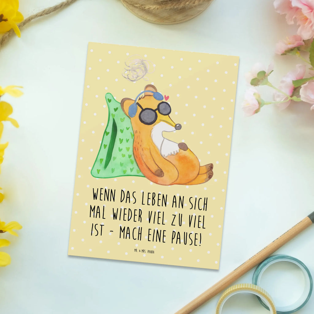 Postcard Fox Neurodiversity letter, card, invitation card, postcards, invitation, gift, Postcard, gift card, paper