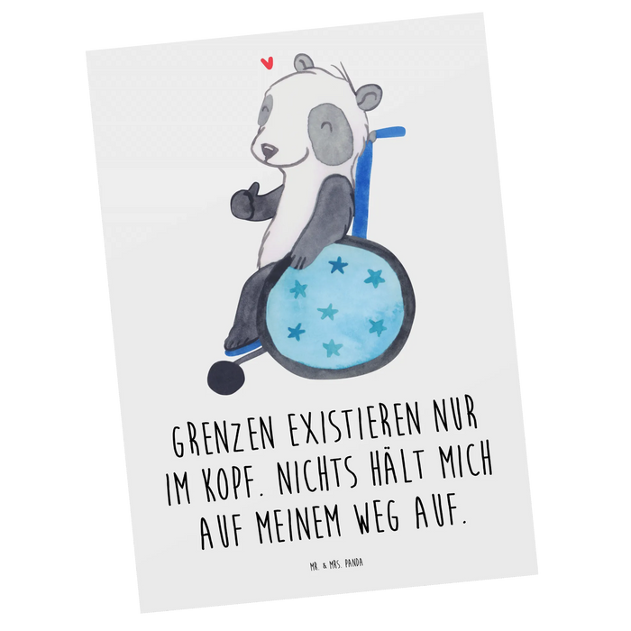 Postcard Panda Wheelchair