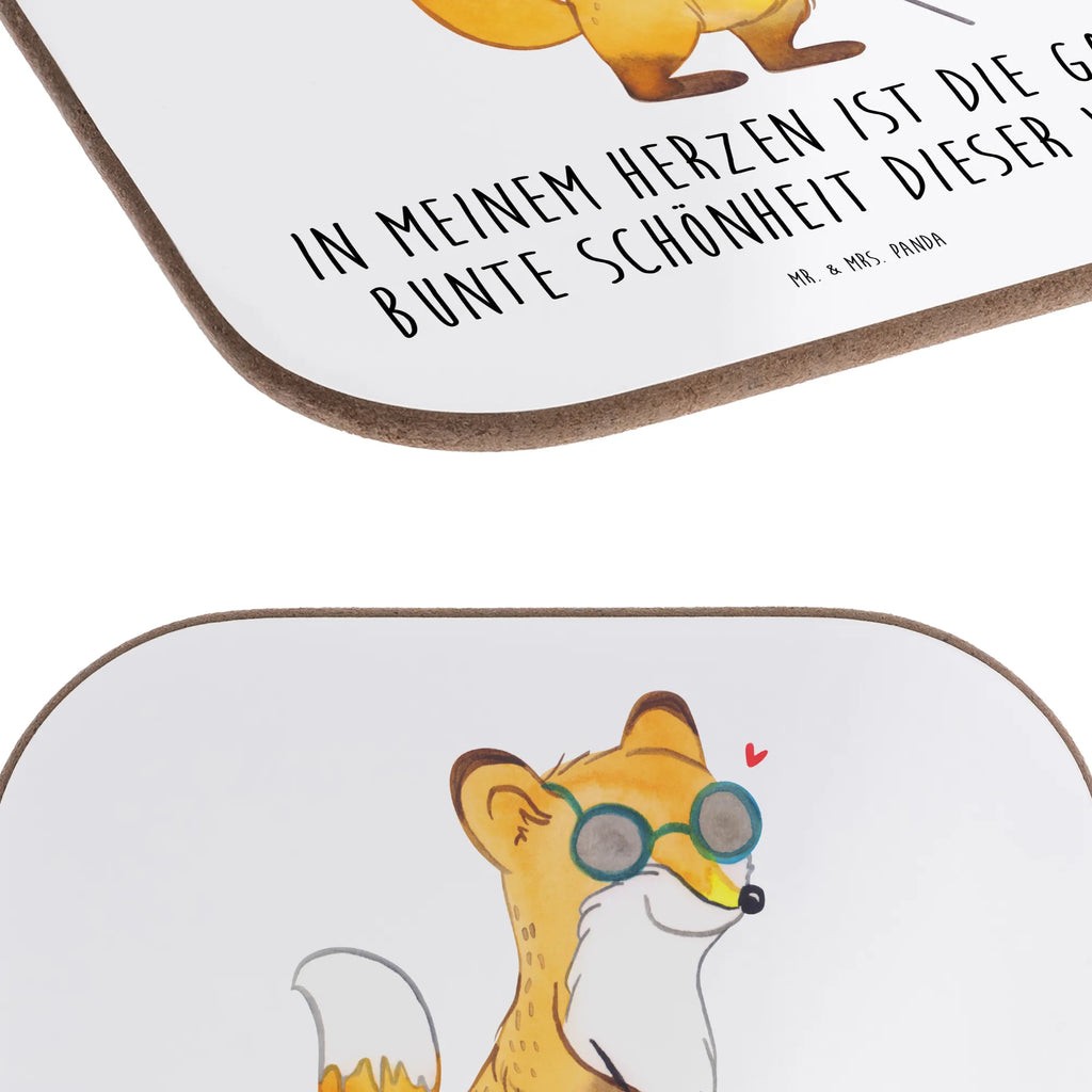 Square coaster Fox Blindness gifts, party, Coasters, glass coasters, breakfast, gift, presents