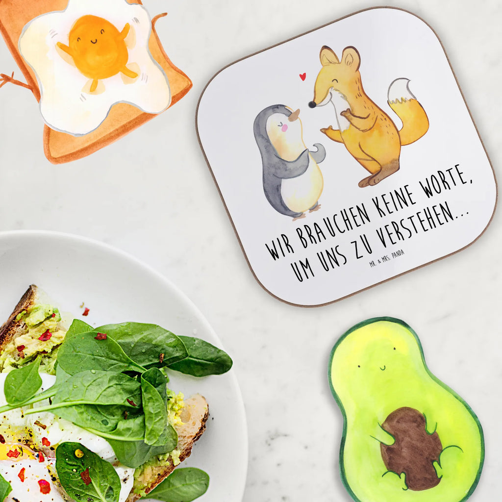 Podkładka Lis & Pingwin głuchy Korkuntersetzer, Bierdeckel, Getränkeuntersetzer, Untersetzer Holz, Untersetzer Gläser, Glasuntersetzer, Untersetzer Design, Holzuntersetzer, Untersetzer aus Holz, Untersetzer für Gläser, Untersetzer, Tassen Untersetzer, gehörlos, Pinguin, Fuchs, Gebärdensprache