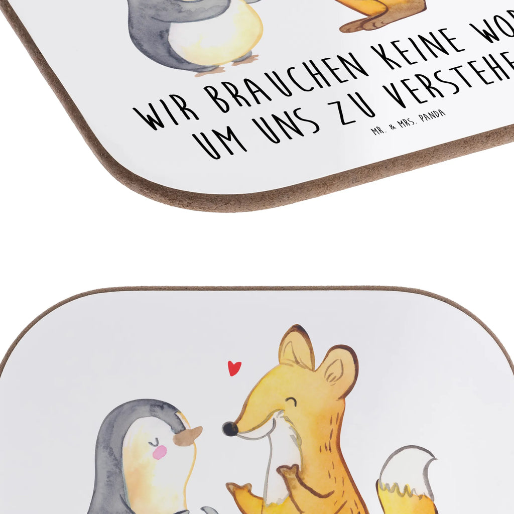 Podkładka Lis & Pingwin głuchy Korkuntersetzer, Bierdeckel, Getränkeuntersetzer, Untersetzer Holz, Untersetzer Gläser, Glasuntersetzer, Untersetzer Design, Holzuntersetzer, Untersetzer aus Holz, Untersetzer für Gläser, Untersetzer, Tassen Untersetzer, gehörlos, Pinguin, Fuchs, Gebärdensprache