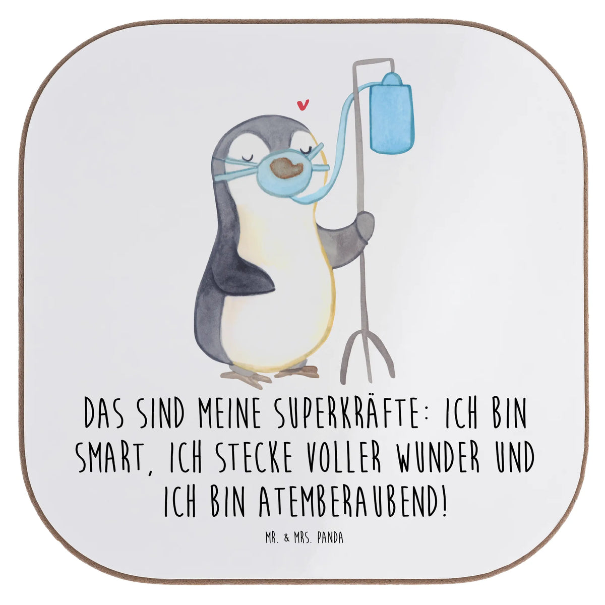 Square coaster Penguin Oxygen party, gifts, presents, Coasters, glass coasters, gift, breakfast