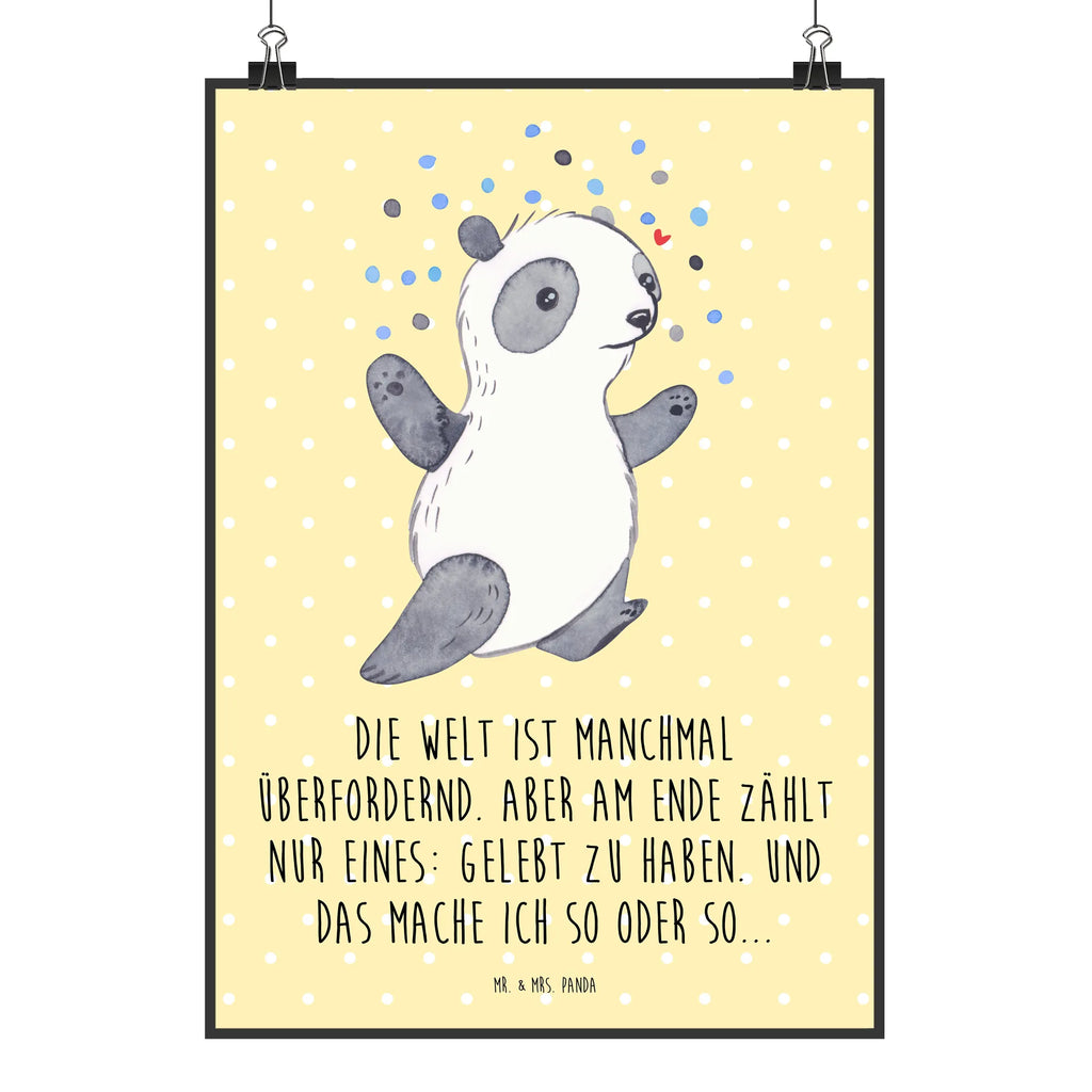 Plakat Panda Bipolar Kinderposter, Wanddeko, Kunstdruck, Küchenposter, Wanddeko Bild, Designposter, Posterdruck, Mr. & Mrs. Panda Poster, Bild, Wanddekoration, Handgemaltes Poster, Raumdekoration, Wandposter, Poster, bipolar, Bipolare Störung, Panda