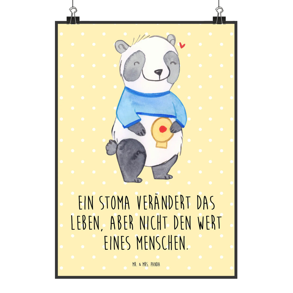 Poster Panda artificial anus Designposter, Wanddeko Bild, Kunstdruck, Wanddekoration, Kinderposter, Wanddeko, Mr. & Mrs. Panda Poster, Wandposter, Raumdekoration, Bild, Handgemaltes Poster, Poster, Küchenposter, Posterdruck, künstlicher Darmausgang, Stoma, Panda, Stomabeutel