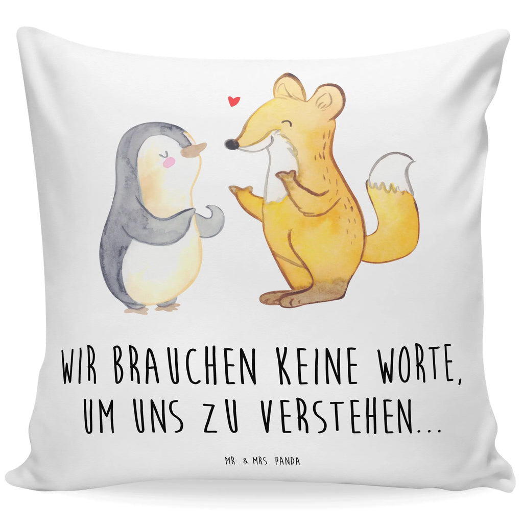 Cushion Fox & Penguin deaf Dekokissen, Zierkissen, Couchkissen, Kissen 40x40, Kissenhülle, Kissenbezüge, Kissen 40x40 Waschbar, sofakissen, Sofakissen, Kissen, Kissenbezug 40x40, Kissenhülle 40x40, Kopfkissen, Motivkissen, Dekokissen 40x40, sitzkissen, Sofakissen 40x40, Dekokissen Sofa, Kopfkissen 40x40, Gebärdensprache, Pinguin, gehörlos, Fuchs