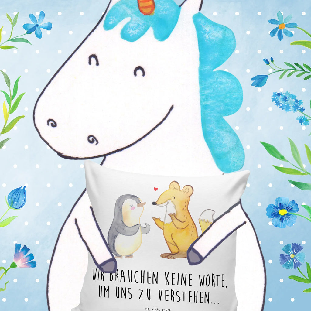 Cushion Fox & Penguin deaf Dekokissen, Zierkissen, Couchkissen, Kissen 40x40, Kissenhülle, Kissenbezüge, Kissen 40x40 Waschbar, sofakissen, Sofakissen, Kissen, Kissenbezug 40x40, Kissenhülle 40x40, Kopfkissen, Motivkissen, Dekokissen 40x40, sitzkissen, Sofakissen 40x40, Dekokissen Sofa, Kopfkissen 40x40, Gebärdensprache, Pinguin, gehörlos, Fuchs