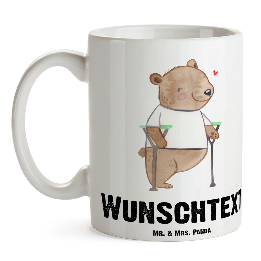 Personalisierte Tasse Bär Beinamputation Tasse mit Namen, Namen, Personalisierte Tasse, Tasse, Namenstasse, Drucken, Personalisiert, Wunschname, Beinamputation, Bär, Amputation