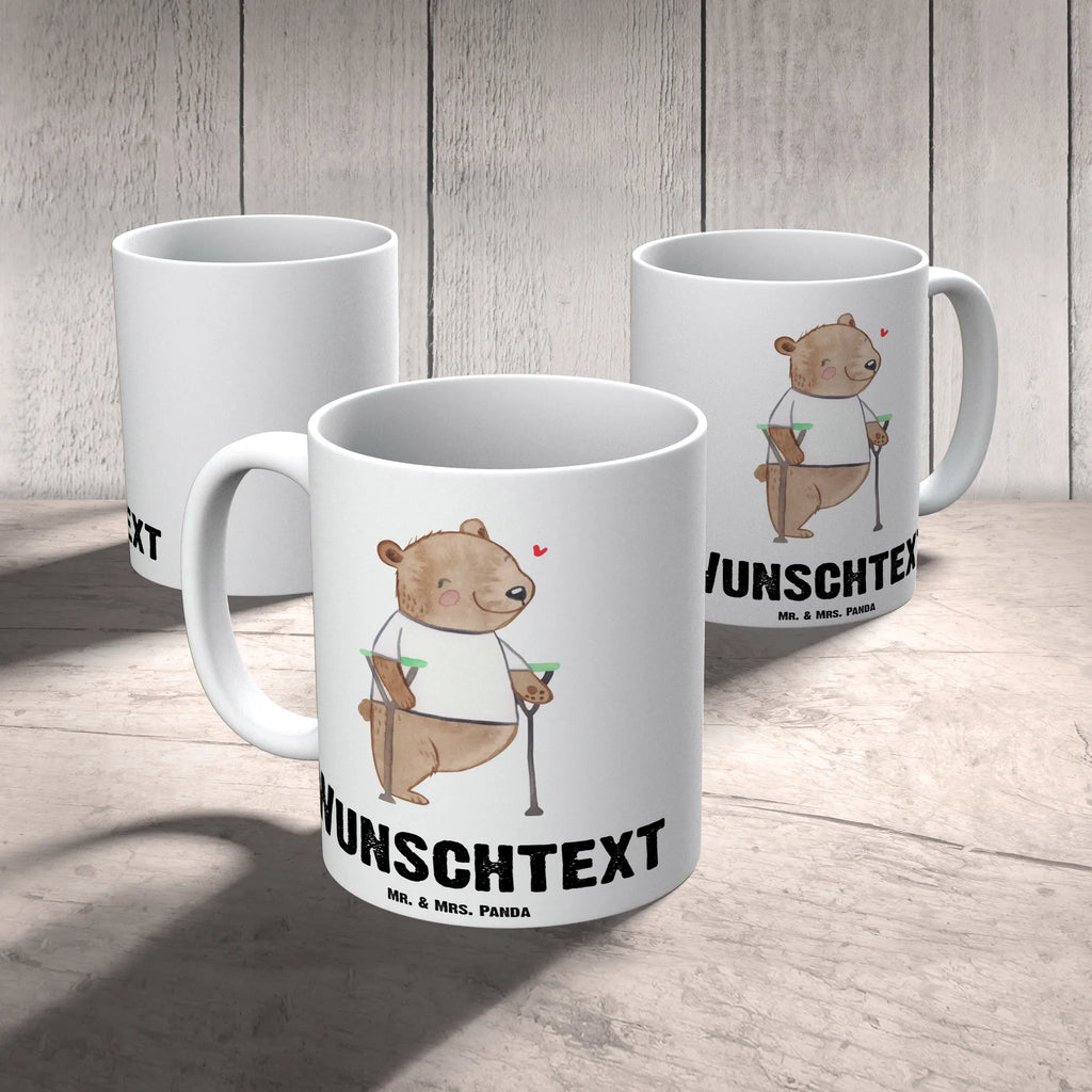 Personalisierte Tasse Bär Beinamputation Tasse mit Namen, Namen, Personalisierte Tasse, Tasse, Namenstasse, Drucken, Personalisiert, Wunschname, Beinamputation, Bär, Amputation