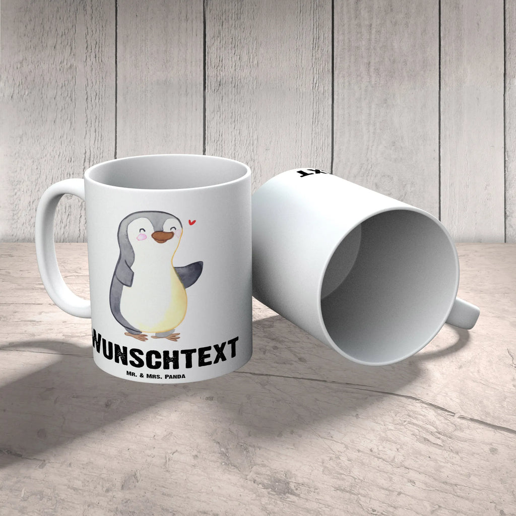 Personalisierte Tasse Pinguin Amputation Tasse mit Namen, Tasse, Personalisierte Tasse, Personalisiert, Wunschname, Namenstasse, Namen, Drucken, Pinguin, Amputation, Armamputation