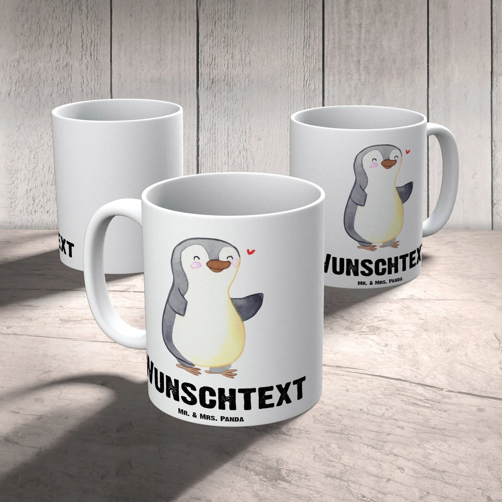 Personalisierte Tasse Pinguin Amputation Tasse mit Namen, Tasse, Personalisierte Tasse, Personalisiert, Wunschname, Namenstasse, Namen, Drucken, Pinguin, Amputation, Armamputation