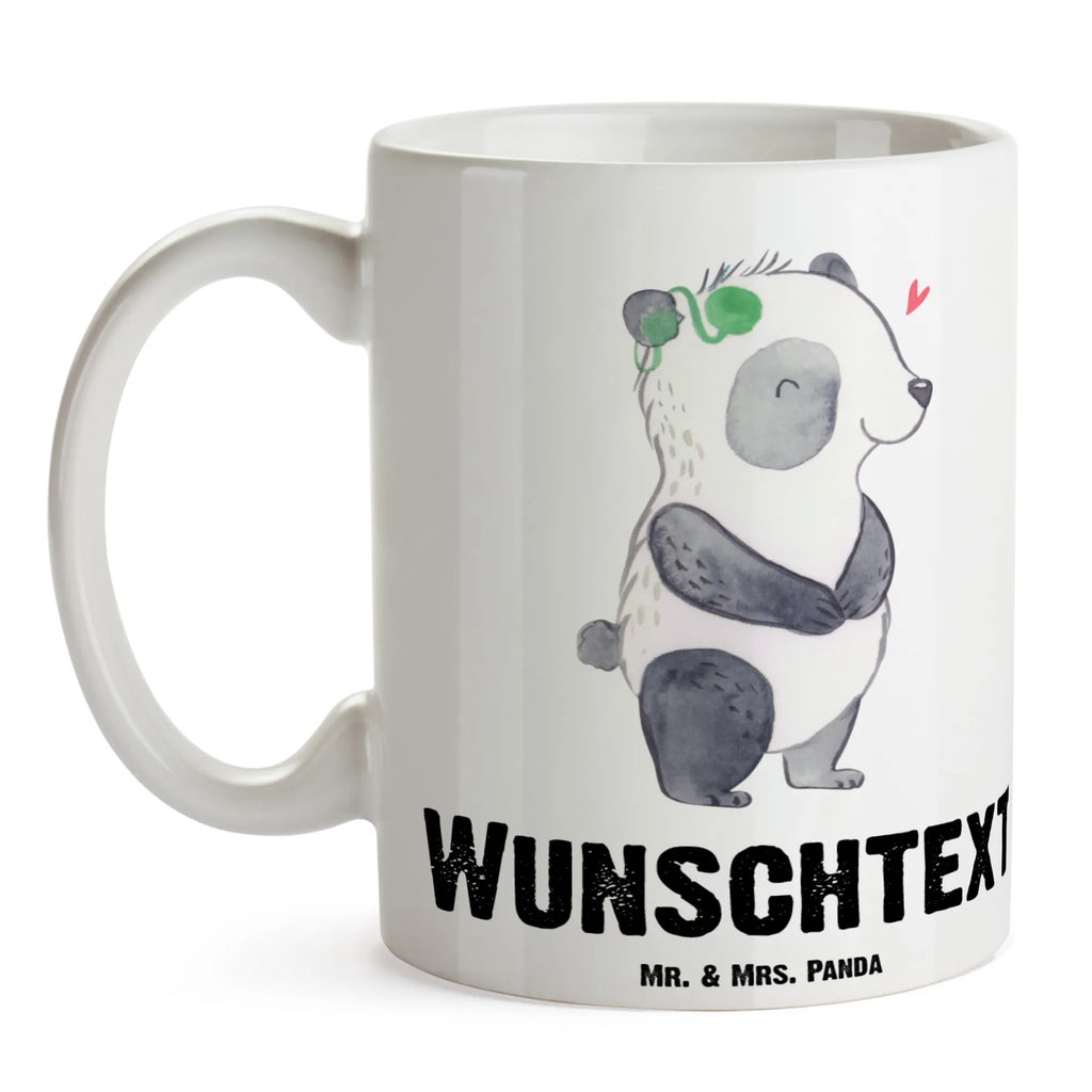 Personalisierte Tasse Panda Gehörlos Namenstasse, Personalisierte Tasse, Drucken, Namen, Tasse, Personalisiert, Wunschname, Tasse mit Namen, Panda, Cochlea Implantat, gehörlos, ertaubt