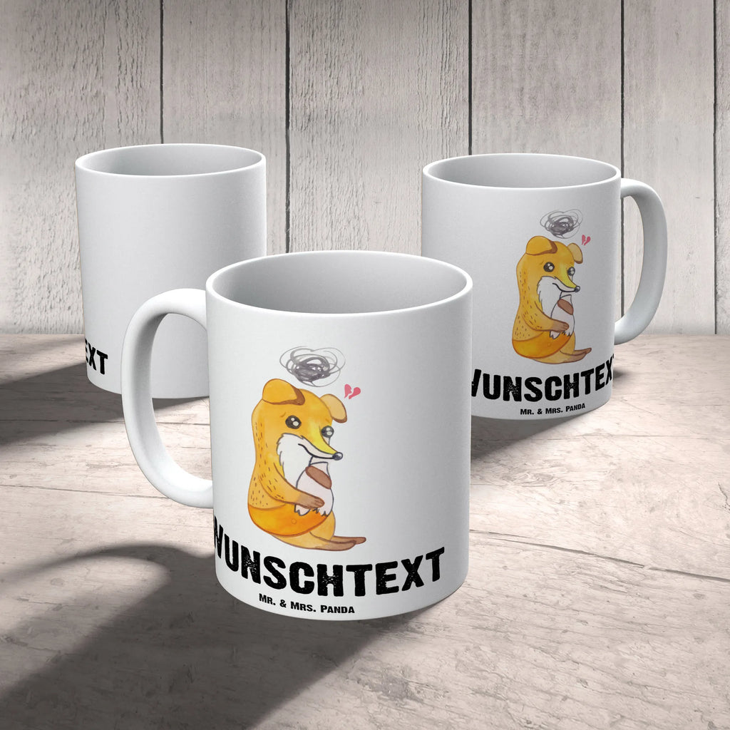 Personalised cup Fox Depression Personalisierte Tasse, Tasse mit Namen, Namen, Drucken, Namenstasse, Wunschname, Tasse, Personalisiert, Fuchs, depressiv, Depressionen