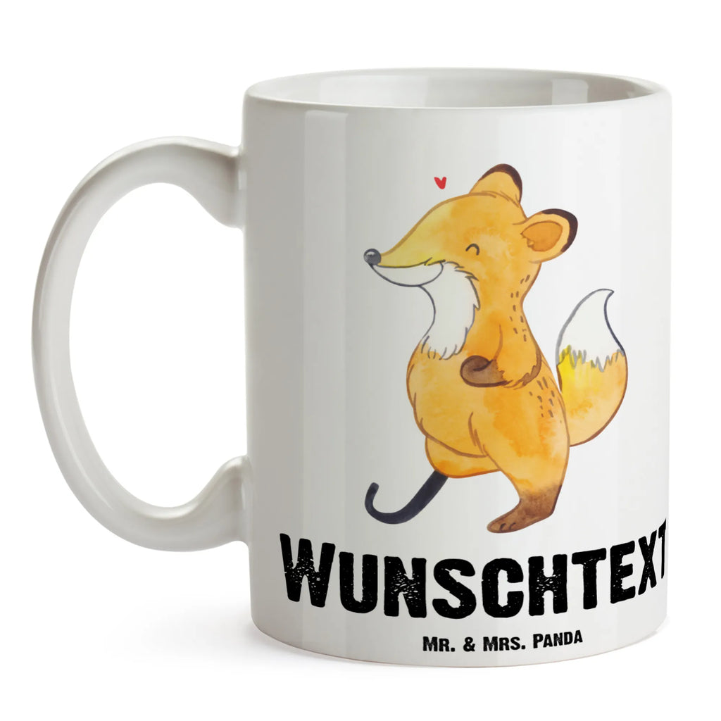 Personalisierte Tasse Fuchs Beinprothese Namen, Personalisiert, Namenstasse, Tasse, Wunschname, Personalisierte Tasse, Drucken, Tasse mit Namen, Amputation, Fuchs, Beimamputation, Beinprothese