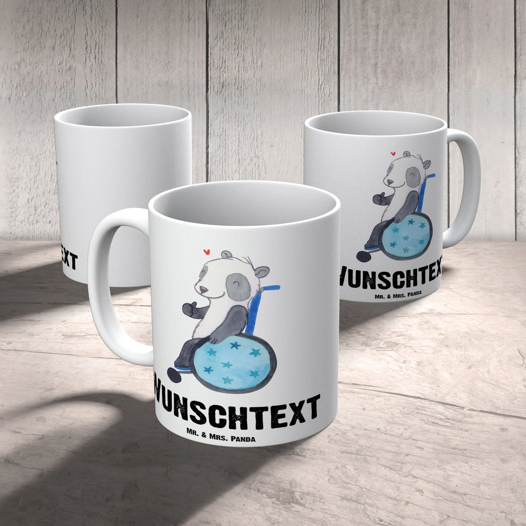 Personalisierte Tasse Panda Rollstuhl Tasse, Drucken, Namen, Tasse mit Namen, Personalisierte Tasse, Personalisiert, Wunschname, Namenstasse, Rollstuhl, Panda