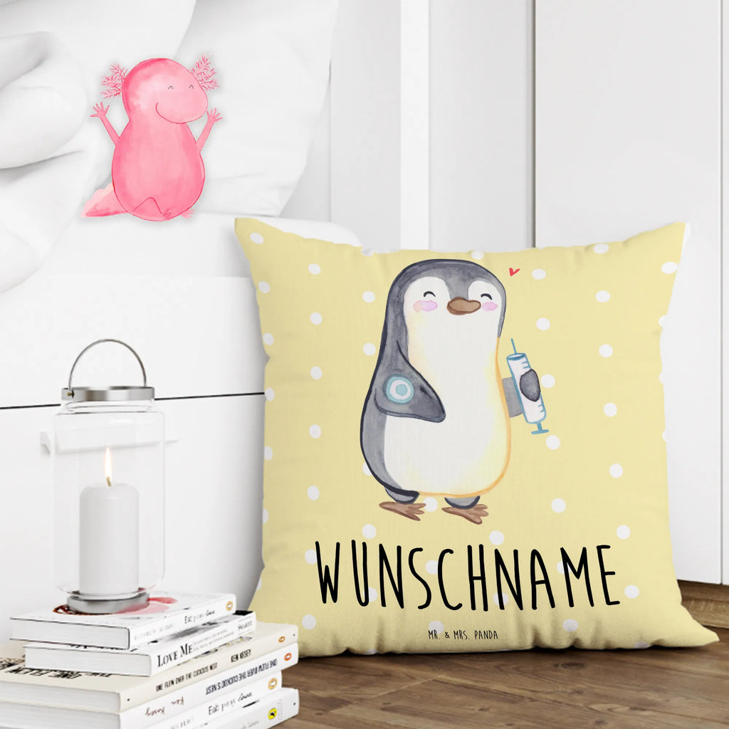 Personalised cushion Penguin Diabetes Wunschname, personalisiert, Kopfkissen, Kissen, bedrucken, Name, Zuckerkrankheit, Pinguin, Diabetes Mellitus, Diabetes
