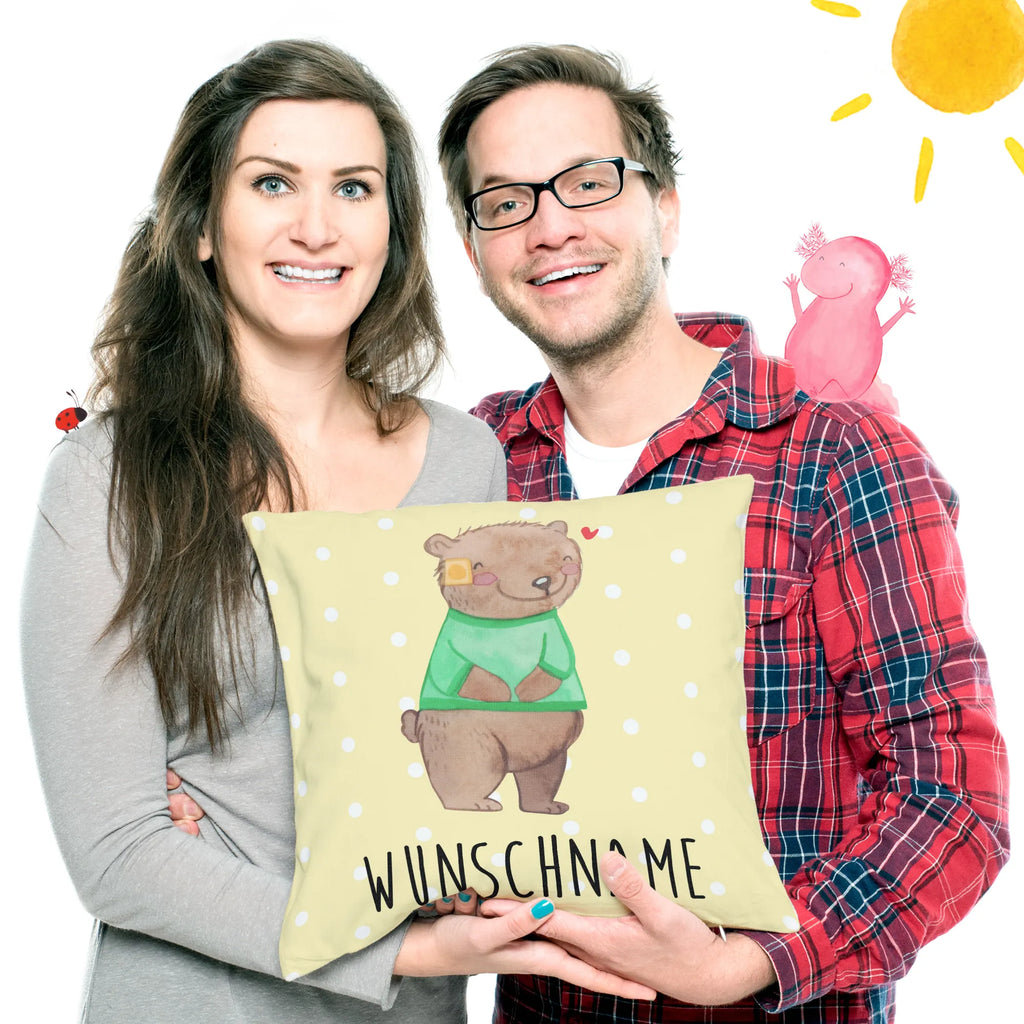 Personalisiertes Kissen Bär Shunt Kopfkissen, bedrucken, Wunschname, personalisiert, Name, Kissen, Shunt, Bär