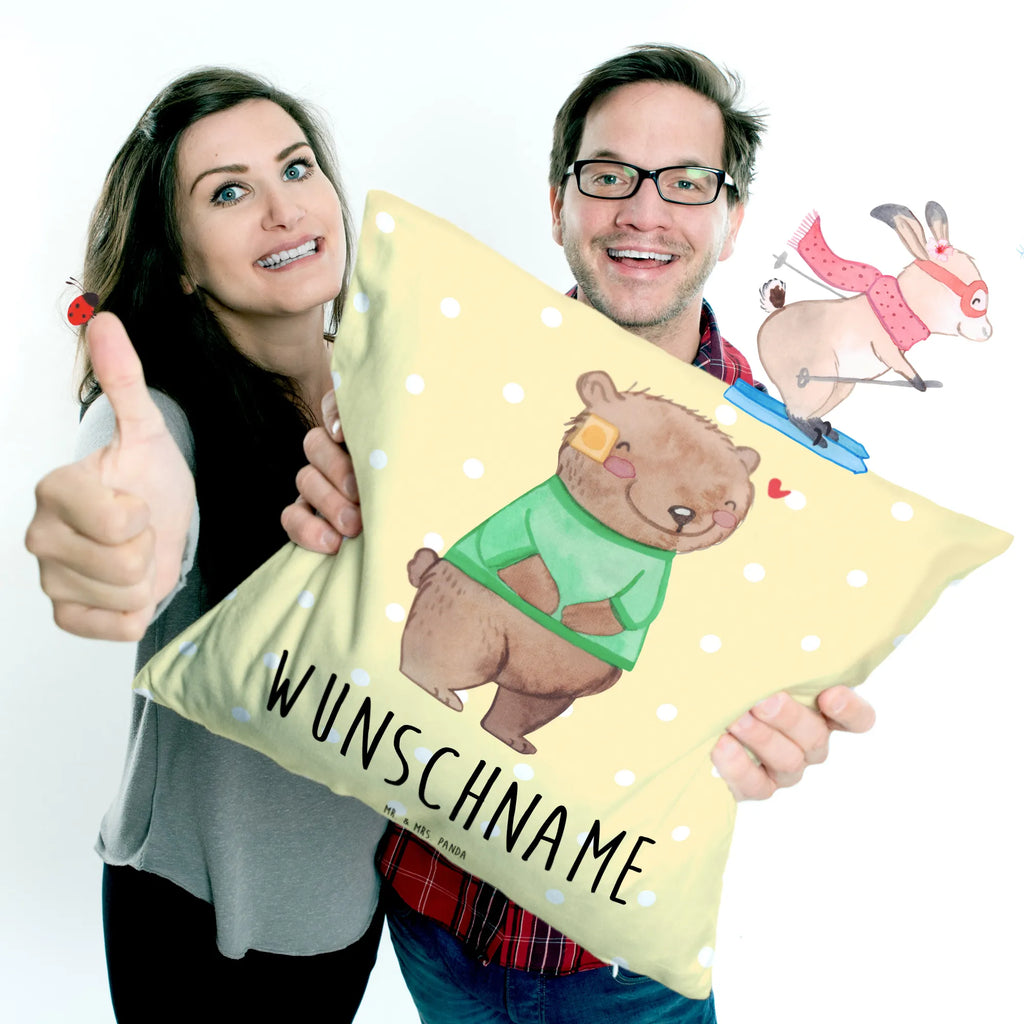 Personalisiertes Kissen Bär Shunt Kopfkissen, bedrucken, Wunschname, personalisiert, Name, Kissen, Shunt, Bär