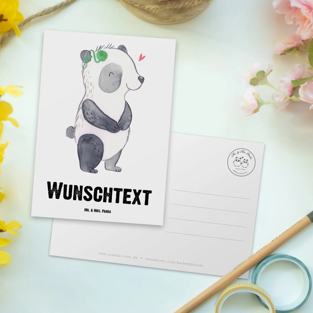 Personalised postcard Panda Deaf Grußkarte mit Wunschtext, Einladung mit Namen, Geschenkkarte mit Wunschtext, Ansichtskarte mit Namen, Postkarte personalisierbar, Karte mit Namen, Karte mit Wunschtext, Einladung mit Wunschtext, Postkarte mit Namen, Ansichtskarte mit Wunschtext, Grußkarte mit Namen, Geschenkkarte mit Namen, Postkarte mit Wunschtext, Postkarte bedrucken, gehörlos, Cochlea Implantat, ertaubt, Panda