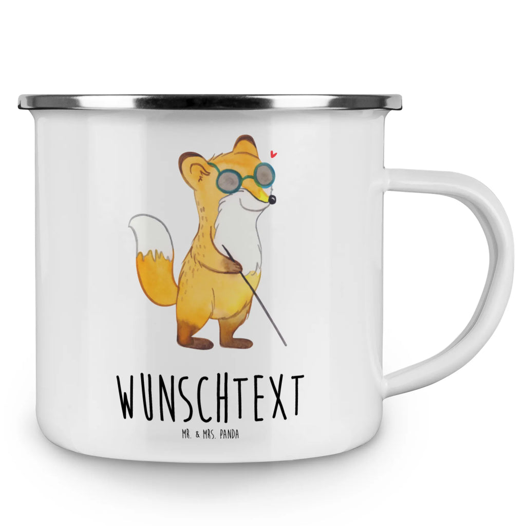 Personalised enamel cup Fox Blindness Emaille Tasse mit Namen, Campingtasse personalisiert, tasse mit namen, personalisierte tasse, tassen bedrucken, Campingtasse bedrucken, Emaille Tasse personalisiert, personalisierte tassen, tasse bedrucken, Campinggeschirr personalsisert, Namenstasse, tasse selbst gestalten, Erblindung, Blindheit, Fuchs