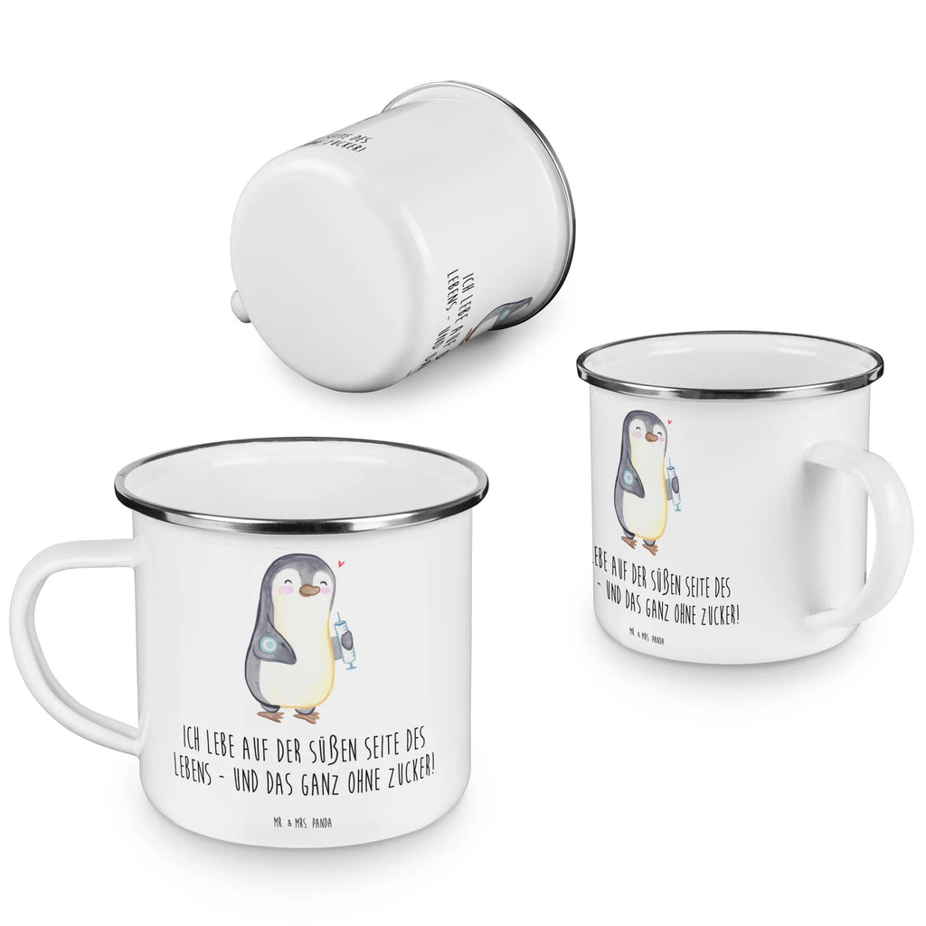 Enamel camping mug Penguin Diabetes lightweight camping mug, adventure mug, enamel drinking mug, backpacking mug, metal camping mug, outdoor cup, metal cup, camp coffee mug, travel mug, bushcraft mug, enamel mug, hiking mug, campfire mug, tin coffee cup, camping mug, camper mug, camping metal cup, enamel camping cup, steel mug for camping, stainless steel drinking cup