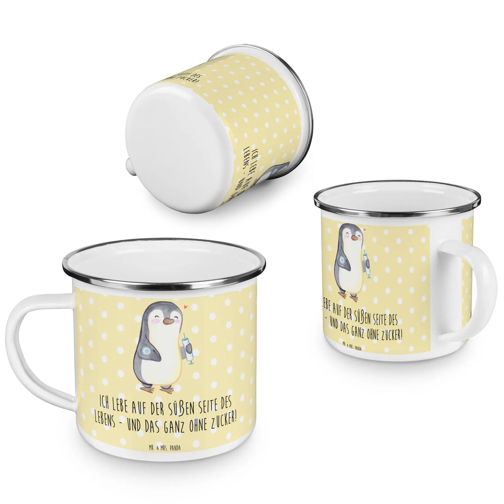 Enamel camping mug Penguin Diabetes lightweight camping mug, adventure mug, enamel drinking mug, backpacking mug, metal camping mug, outdoor cup, metal cup, camp coffee mug, travel mug, bushcraft mug, enamel mug, hiking mug, campfire mug, tin coffee cup, camping mug, camper mug, camping metal cup, enamel camping cup, steel mug for camping, stainless steel drinking cup