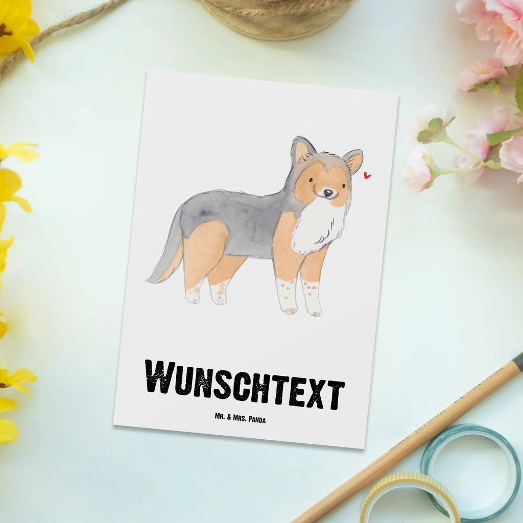 Personalised postcard Shetland Sheepdog moment Dog, dog breed, purebred dog, dog owner, gift, animal lover, giving, puppy