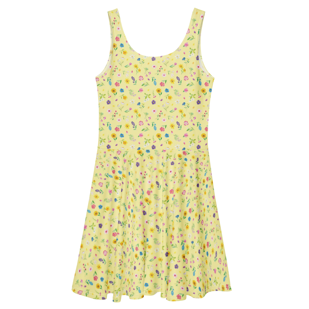 Sukienka letnia Kolorowe łąka kwiatowa Kleid, Sommerkleid, Skaterkleid, Blumen Muster, Blumenwiese, Flower Power, Wildblumen Muster, Blumenmädchen