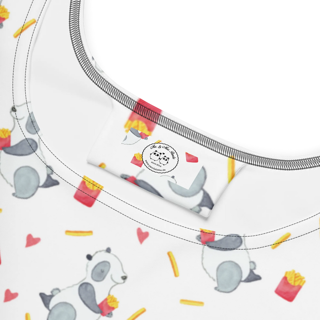 Sommerkleid Panda Pommes Muster Kleid, Sommerkleid, Skaterkleid, Pommes Muster, Panda, Panda Muster, Pommes