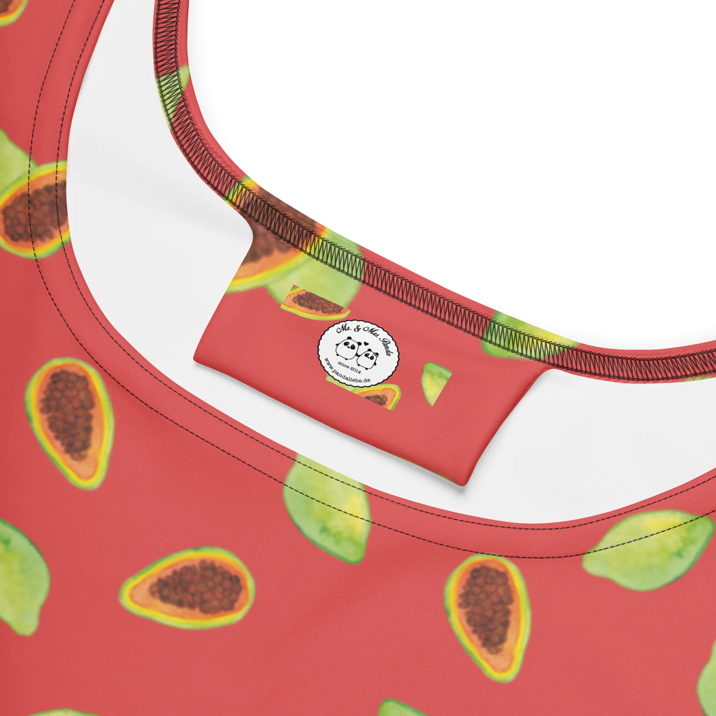 Sukienka letnia Owoce papaja Sommerkleid, Kleid, Skaterkleid, Papapya Muster, Obst Muster, Papayas