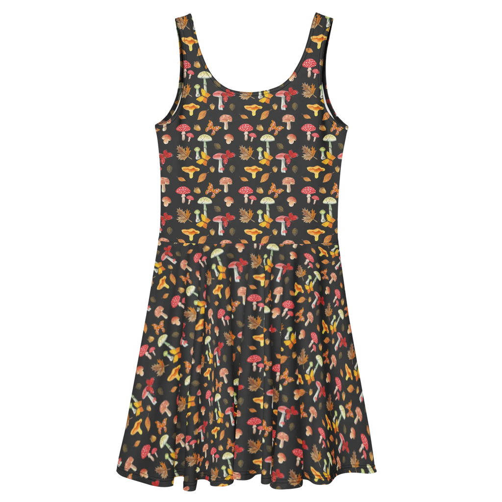 Sommerkleid Pilze Schmetterlinge Muster Kleid, Skaterkleid, Sommerkleid, Schmetterlinge, Nachtfalter, Pilze, Schmetterling Muster, Pilz Muster