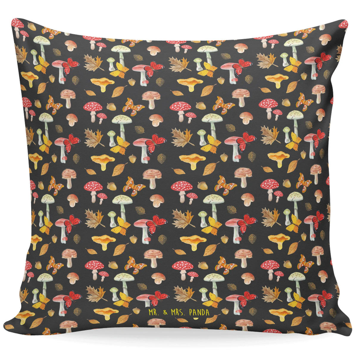 Cushion Mushrooms Butterflies bedroom, couch, sofa, pillow case, cushion, pad, 40x40, pillows, Pillow, settee, bed, 40 x 40, soft, fluffy