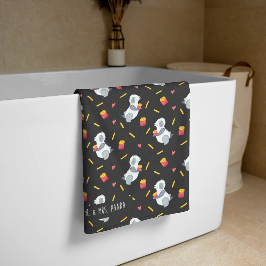 XL bath towel Panda Fries XL bath towel, oversized towel, large beach towel, extra large swim towel, spa towel, luxury bath sheet