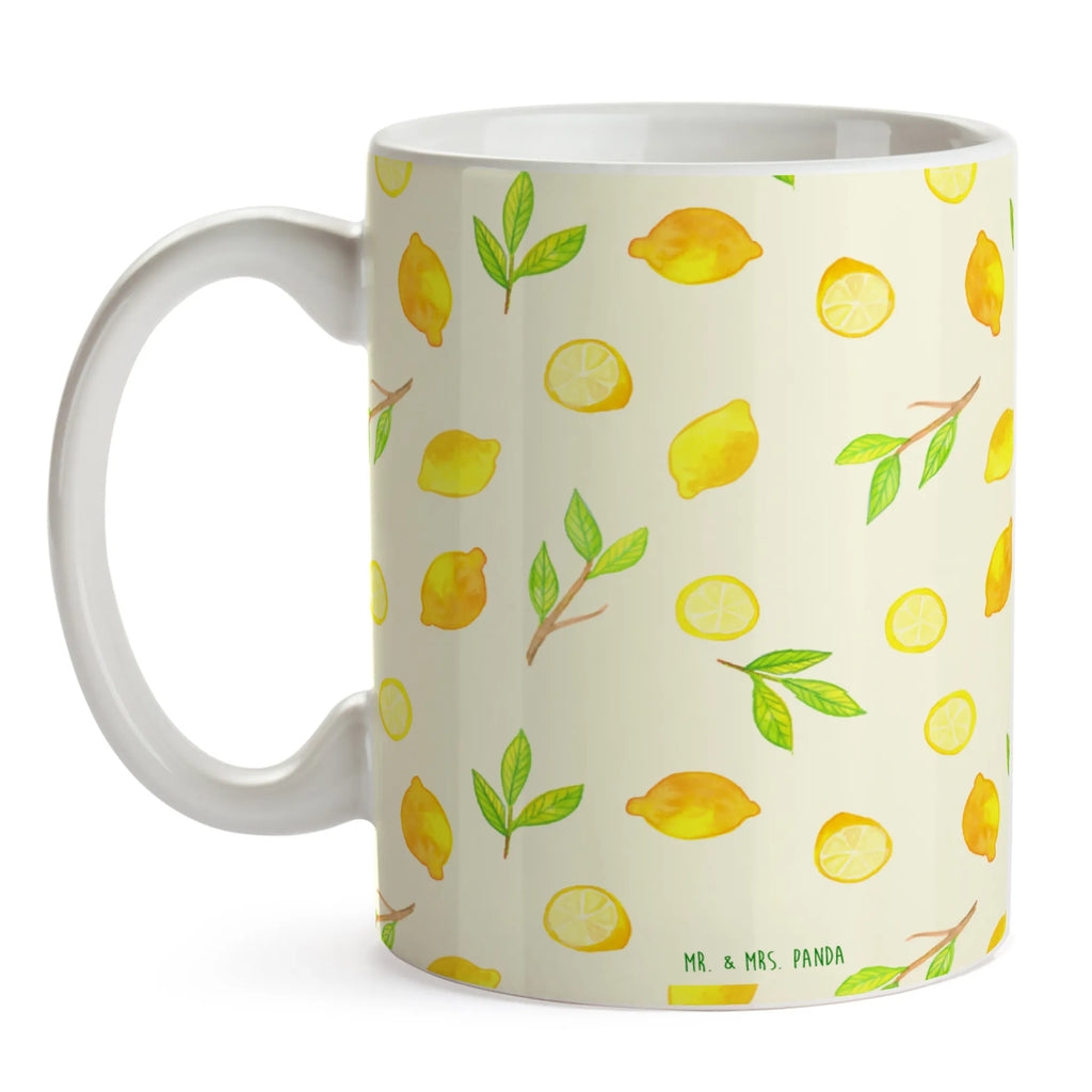 Kubek Świeżość cytryny Geschenktasse, Tasse mit Motiven, Keramiktasse, Teetasse, Kaffeetasse, Tasse mit Zitaten, Porzellantasse, Tasse, Bürotasse, Zitrusfrüchte Muster, Zitronen Muster, Zitrone